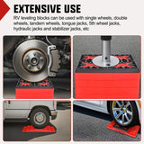 RV Leveling Blocks 12 Pack Interlocking Design Stabilizer Block Anti-Slip Rubber Covers Customizable Height with Carrying Bag for Rv Camper Travel Trailer