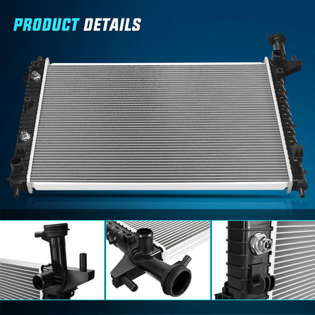 Radiator for Chevy Traverse 2009 2010 2011 2012 2013 2014 2015 2016 2017,GMC Acadia 2007-2016, Buick Enclave 2008-2017, Outlook 2007-2010 V6 3.6L, Automatic Trans