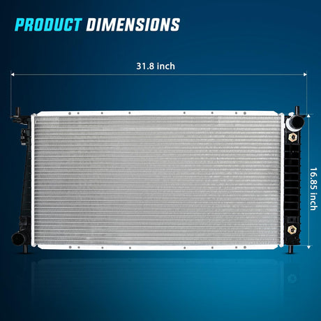 Radiator for Ford F150 1999 2000 2001 2002 2003 2004, F-250 F-350 1999-2003, Expedition Lincoln Navigator 4.2L 4.6L 5.4L 1999-2001