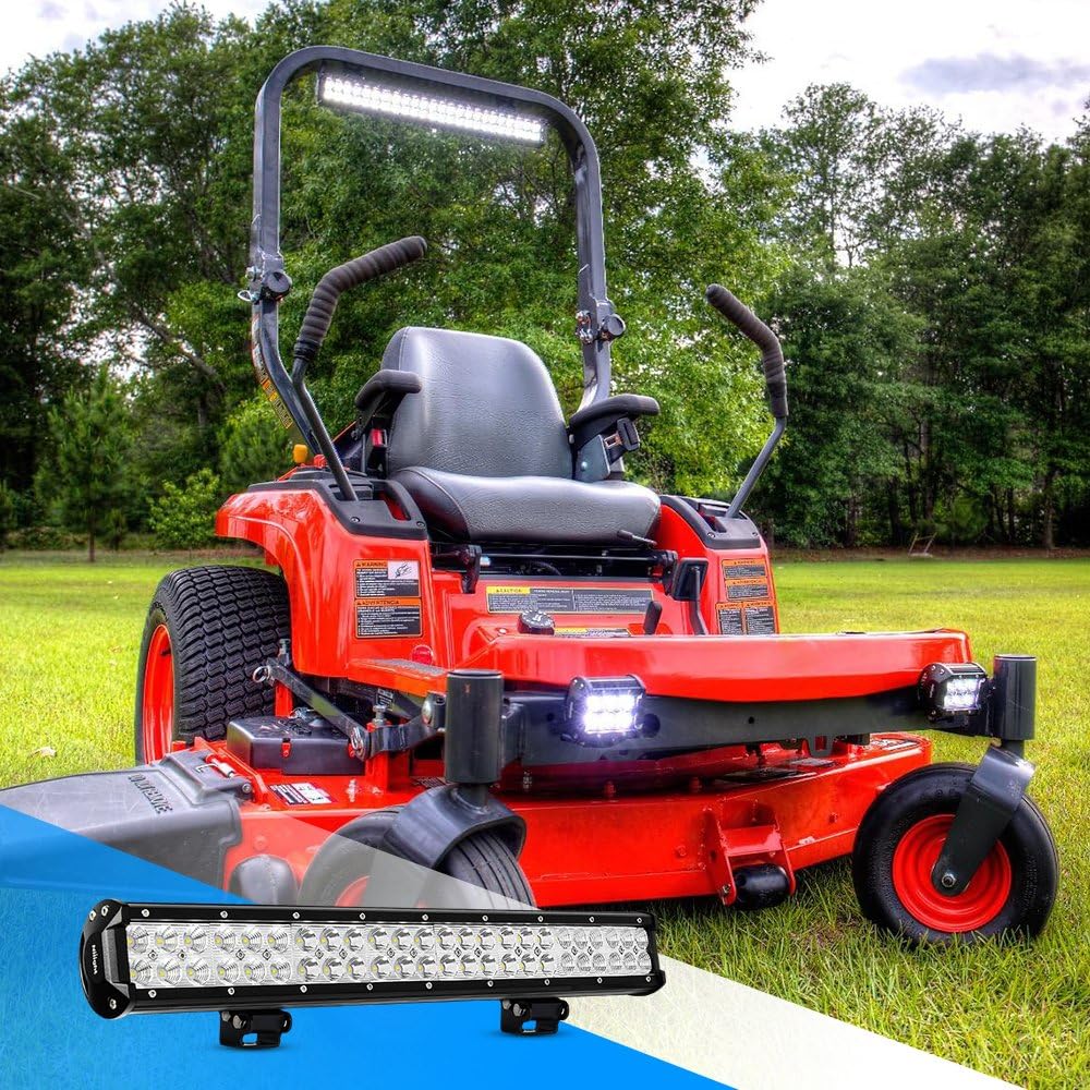 LED Light Bar 20 Inch 126w Spot Flood Combo Led Bar Off Road Lights 4wd 4x4 Utv Sand Rail Atv Suv Motorcycle Trailer Train Mining Truck