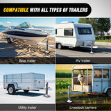 Trailer Jack 8000 LBS Weld On Heavy Duty Trailer Jacks Alloy Steel Square Direct Utility Trailers Tongue Jack 14 Inch Lift Adjustable Drop Leg RV Jack for Boat RV Camper Horse Yacht Trailers