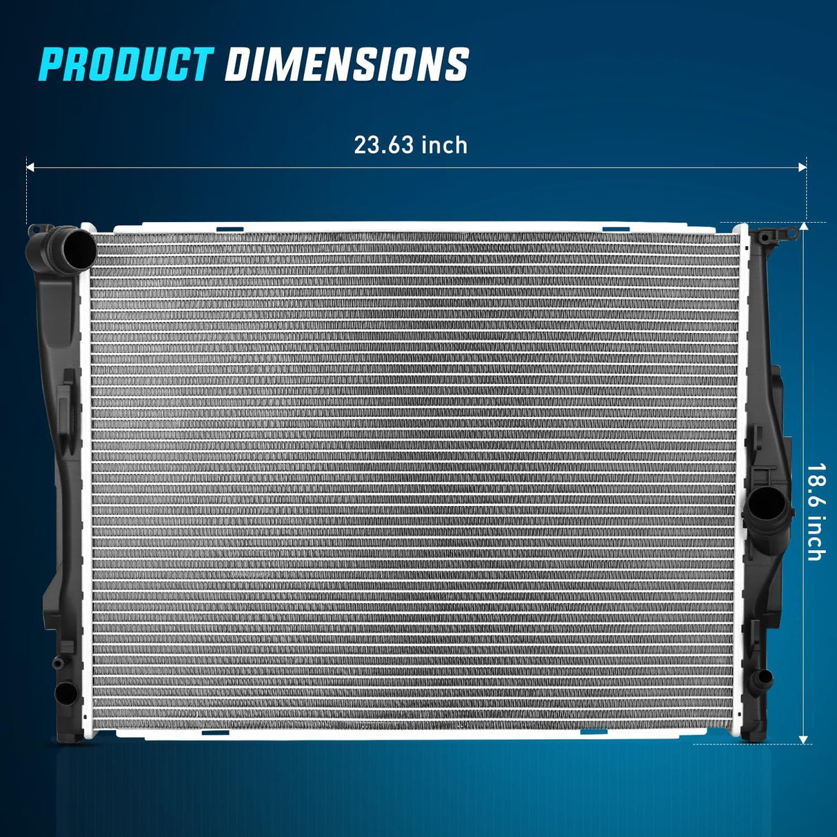 Radiator for BMW 128i 2008 2009 2010 2011 2012 2013, 325i, 328i 2007-2013, 328i xDrive 2009-2013, 330Ci 330i 330xi L6 3.0L 2006 Only Auto Trans