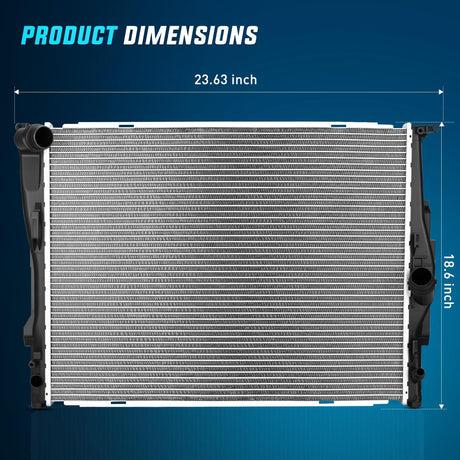 Radiator for BMW 128i 2008 2009 2010 2011 2012 2013, 325i, 328i 2007-2013, 328i xDrive 2009-2013, 330Ci 330i 330xi L6 3.0L 2006 Only Auto Trans
