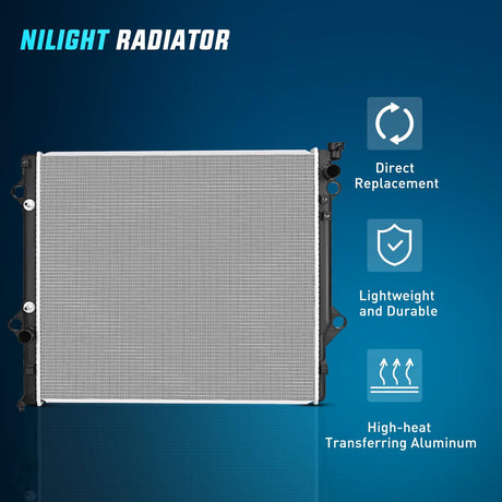 Radiator for Toyota 4Runner 2003 2004 2005 2006 2007 2008 2009, FJ Cruiser V6 4.0L 2007 2008 2009 2010 2011 2012 2013 2014 with Transmission Oil Cooler Replace# 1640031461