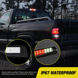 Third Brake Light Tail High Mount 3rd Stop Cargo Reverse Lights Smoked Lens Compatible with Dodge Ram 1500 2500 3500 1994 1995 1993 1997 1998 1999 2000 2001 Pickup Truck Rear Cab Lamp