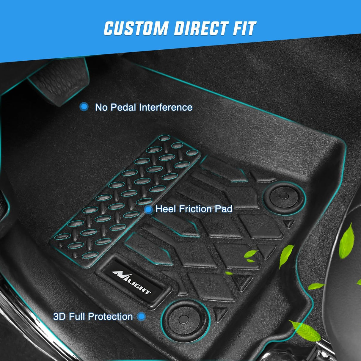 TPE Floor Mats for Tesla Model X 6 Seater 2022 2023 2024 2025 2026 All Weather Custom Fit Heavy Duty Floor Liners