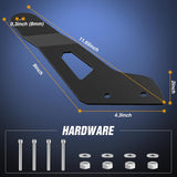 Light Bar Mounting Brackets for 50 Inch Straight Lights UTV Roof Upper Windshield Compatible with Can-am Maverick X3 MAX DS RS MR Turbo R 2017 2018 2019 2020 2021 2022 2023 2024
