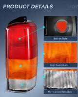 Taillight Assembly Compatible with 1997 1998 1999 2000 2001 Jeep Cherokee Limited SE Sport XJ XJ Chassis Rear Tail Light Lamp Replacement OE Style Drive and Passenger Side