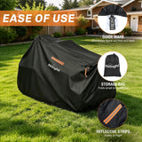 Riding Lawn Mower Cover 76 Inch, Waterproof Lawn Mower Cover | Fits Mowers up to 76 InchL x 48 InchW x 47 InchH, 420D Heavy Duty Fabric, All-weather & UV Protection