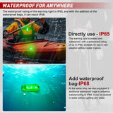 LED Safety Light 4PCS Green Marine Navigation Bike Tail Lights Three Modes Waterproof Reflective Gear Clip On Flash Strobe Indicator Lamp for Night Boating Fishing Cycling Jogging
