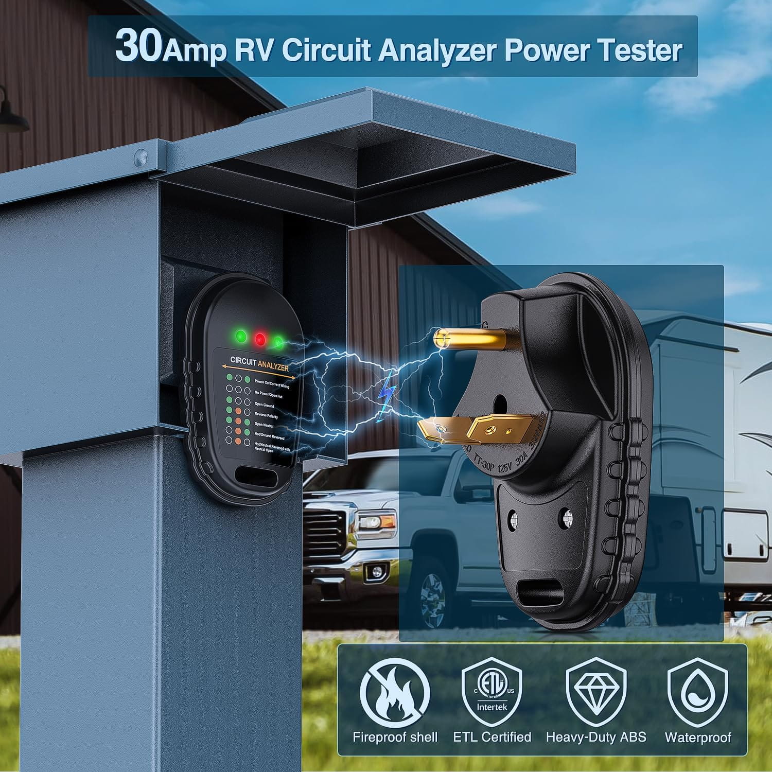 30Amp RV Circuit Tester plug Nilight