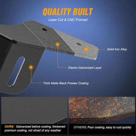 Light Bar Mounting Brackets for 42-45 Inch LED Bars UTV Roof Upper Windshield Compatible with Can-am Maverick X3 MAX All Models 2017 2018 2019 2020 2021 2022 2023 2024