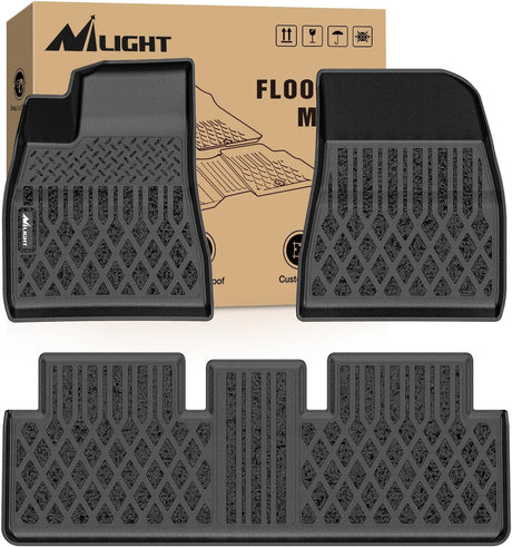 TPE Floor Mats for Tesla Model 3 2024 2025 2026 All Weather Custom Fit Heavy Duty Floor Liners