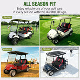 Golf Cart Front Seat Cover 1PC Red Black Yamaha Drive G29 Drive2 | Breathable Sun Scratch Resistant Washable No Staple Fits 2007-2016 Yamaha G29 2017-2026 Drive2 2004-2019 Club Car Precedent