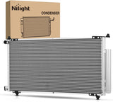 AC Condenser Fit for Honda CR-V 2002-2006 Element L4 2.4L 2003-2011 Air Conditioning A/C Condenser with Receiver Drier Replace# 3112, 4770629, HO3030124, 80101SCAA01, 80110S9A003, 80110S9A013