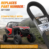 Drive Belt 3211202 for Polaris RZR Belts Fit for Polaris RZR XP Pro R 4 Turbo EPS S 2017-2025 Performance Extreme Badass CVT Drive Belt Premium Aramid Replaces OE Part #3211202, 1 Pack