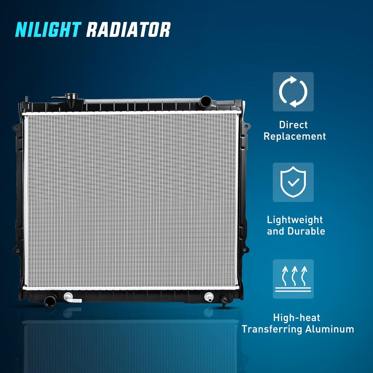 Radiator for Tacoma 2.7L L4 3.4L V6 Base DLX Pre Runner SR5 1995 1996 1997 1998 1999 2000 2001 2002 2003 2004