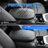 Center Console Cover Fit for Toyota RAV4 2019-2025 Armrest Cushion | Nappa Leather Armrest Cover for Toyota Accessories Waterproof Middle Center Console Pad Anti-Scratch Armrest Box Cover, Black