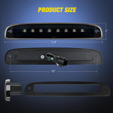 Third Brake Light Tail High Mount 3rd Stop Cargo Reverse Lights Smoked Lens Compatible with Dodge Dakota 1997 1998 1999 2000 2001 2002 2003 2004 2005 2006 2007 2008 2009 2010