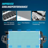 Radiator for Jeep Liberty 3.7L 2002 2003 2004 2005 2006, Engine Coolant Radiator with Oil Cooler, Automatic Transmission, Replace# 52080120AB, CU2481, 2481