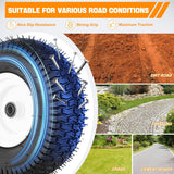 13x5.00-6 Lawn Mower Tires, 13 Inch Pneumatic Rubber Tire with 3/4 Inch Axle Bore & 3 Inch Hub Length, Air-Filled Replacement Wheels for Riding Lawn Mowers, 2 Pack