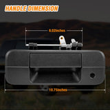 Tailgate Handle Compatible with 2007 08 09 10 11 12 2013 Toyota Tundra Outside Liftgate Latch Tail Gate Car Door Handles with Key Lock Hole Assembly Replaces OEM# 81213, TO1915113, 69090-0C040