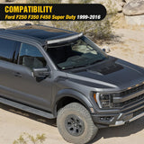 54 inch Curved LED Light Bar Bracket Mounting Upper Windshield Roof Cab Brackets Compatible with Ford F250 F350 F450 Super Duty 1999-2016