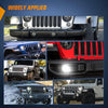 Fog Light Assembly For 2018-2021 Jeep Wrangler JL JT JLU Gladiator with 2 Pairs Mounting Brackets DRL Front Bumper light Replacement Clear LED Fog Light Nilight