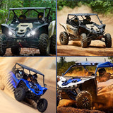 Light Bar UTV Front Side A Pillar Hood Mounting Brackets for LED Pods Compatible with Yamaha YXZ 1000R 2016 2017 2018 2019 2020 2021 2022 2023 2024