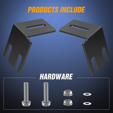 Light Bar UTV Front Side A Pillar Hood Mounting Brackets for 50-54 inch Lights Pods Compatible with Pioneer 700 1000 2014 2015 2016 2017 2018 2019 2020 2021 2022 2023 2024