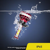 20018H Red 2PCS 30W H4/9003 Super Bright Headlight Conversion Kit Replacement Bulb 6000K, 1 Pack