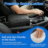 Center Console Cover for Kia Telluride 2020-2026 Armrest Cushion | for Telluride 2020 21 22 23 24 25 2026 Accessories Nappa Leather Armrest Cover for Car Waterproof Center Console Pad, Black