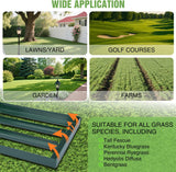 Lawn Leveling Rake 30 Inch for Soil Yard Leveling Rake with 30 Inchx10 Inch Ground Plate 72 Inch Steel Handle Effort-Saving Heavy Duty Ground Leveler Tool for Backyard Garden Farm Golf Course Landscaping