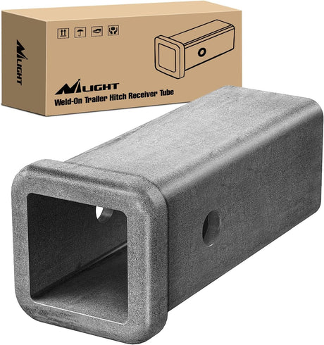 Hitch Adapter 2 Inch x 7 Inch Combo Bar Trailer Receiver Tube Weld-on Raw Steel Hitch Bar