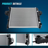 Radiator for Jeep Liberty 3.7L 2002 2003 2004 2005 2006, Engine Coolant Radiator with Oil Cooler, Automatic Transmission, Replace# 52080120AB, CU2481, 2481