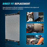 Radiator for Chevrolet Silverado 2500 HD 3500 HD, GMC Sierra 2500 HD 3500 HD 2011 2012 2013 2014 2015 2016 2017 2018 2019 Automatic Transmission