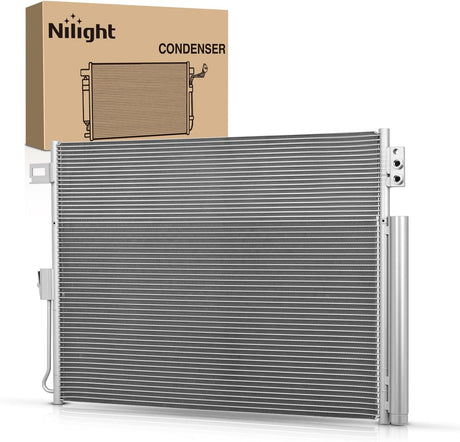 AC Condenser Compatible with Jeep Grand Cherokee 2011-2021 Dodge Durango V6 V8 3.6L 5.7L 2011-2021 Air Conditioning A/C Condenser w Receiver Drier Replace# 3893, 7013893, CH3030242, 55038003AE