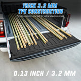 Tailgate Mat for Ford Ranger 2024 2025 2026 All Weather TPE Anti-Slip Custom Fit Truck Tailgate Protector Liner Cover