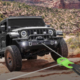 8 Ton Winch Snatch Block Towing Pulley Blocks 17,000 LBS Capacity (Green), Winch Hook Accessories, Heavy Duty Offroad Recovery Accessory for Truck, Tractor, ATV & UTV