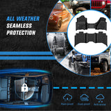 TPE Floor Mats for Dodge Ram 1500 2500 3500 Bench Seat Crew Cab 2013 2014 2015 2016 2017 2018 & Ram 1500 Classic 2019 2020 2021 2022 2023 2024 All Weather Custom Fit Heavy Duty Floor Liners