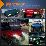 Golf Cart LED Headlights 2PCS 12V Turn Signals Club Car DS | High Brightness Waterproof Plug and Play Running Light Upgrade Easy Installation for 1993-Up Club Car DS Electric Carts