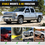 Front Lower Hidden Bumper Mounting Brackets for 22inch Single Row LED Light Bar Compatible with 2007-2013 Chevy Silverado 1500 and 2007-2010 Silverado 2500 3500 HD