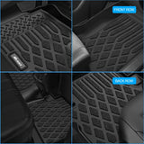 TPE Floor Mats for Toyota 4Runner 7 Seats Only 2025 2026 | All Weather Custom Fit Heavy Duty Floor Liners