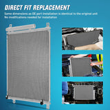 AC Condenser Fit for Honda Civic LX LX-P EX Sedan L4 2016 2017 2018 2019 2020 2021 Air Conditioning A/C Condenser with Receiver Drier Replace#30007, HO3030164, HVA00409, ACA14704, 80100TBAA01