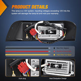 Golf Cart LED Headlights 2PCS 12V Turn Signals EZGO TXT | High Brightness Waterproof Plug and Play Design Running Light Upgrade Easy Installation for 1996-2013 EZGO TXT Electric Carts