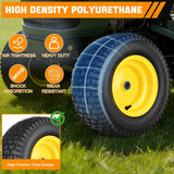 16x6.50-8 Lawn Mower Tires, 16 Inch Pneumatic Rubber Tire with 3/4 Inch Axle Bore & 3 Inch Hub Length, Air-Filled Replacement Wheels for Riding Lawn Mowers, 2 Pack