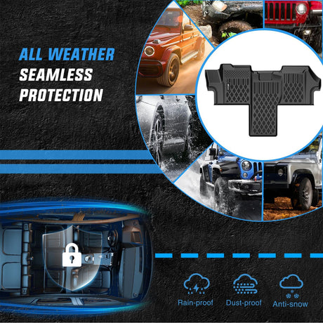TPE Floor Mats for Dodge Ram Promaster 1500 2500 3500 2018 2019 2020 2021 2022 2023 2024 2025 All Weather Custom Fit Heavy Duty Floor Liners