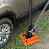 Off-Road Jack Base, Farm Jack Base Stand Plate Recovery Accessories,11.5 Inch x 11.5 Inch, Orange