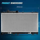 Radiator for Subaru Forester 2009 2010 2011 2012 2013,Crosstrek 2016-2017, Impreza 2008-2011, Legacy 2005-2010, Outback 2005-2009 H4 2.0L 2.5L, Automatic Trans