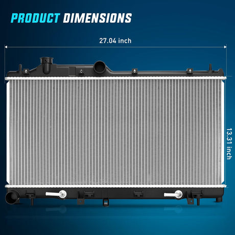 Radiator for Subaru Forester 2009 2010 2011 2012 2013,Crosstrek 2016-2017, Impreza 2008-2011, Legacy 2005-2010, Outback 2005-2009 H4 2.0L 2.5L, Automatic Trans